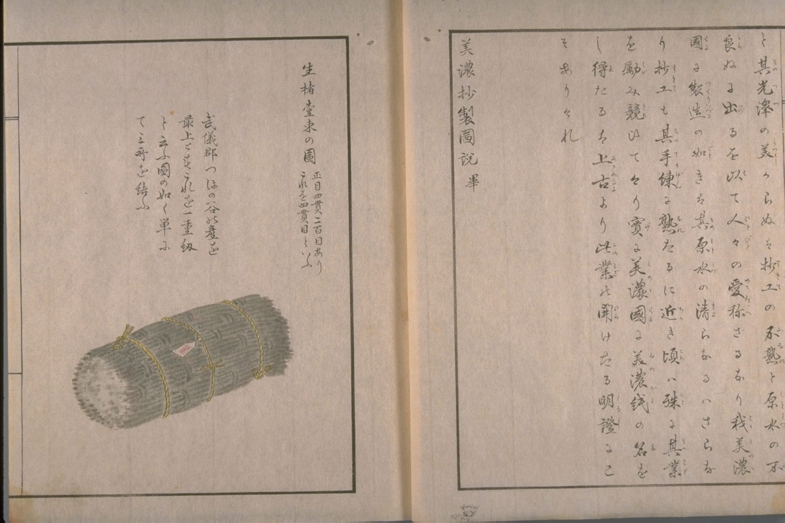 美濃紙抄製図説
